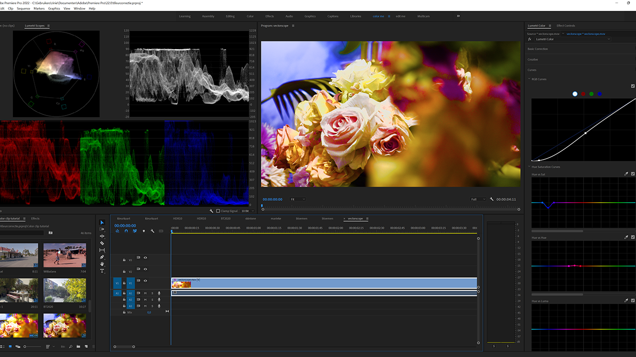 cursus adobe premiere progevorderd