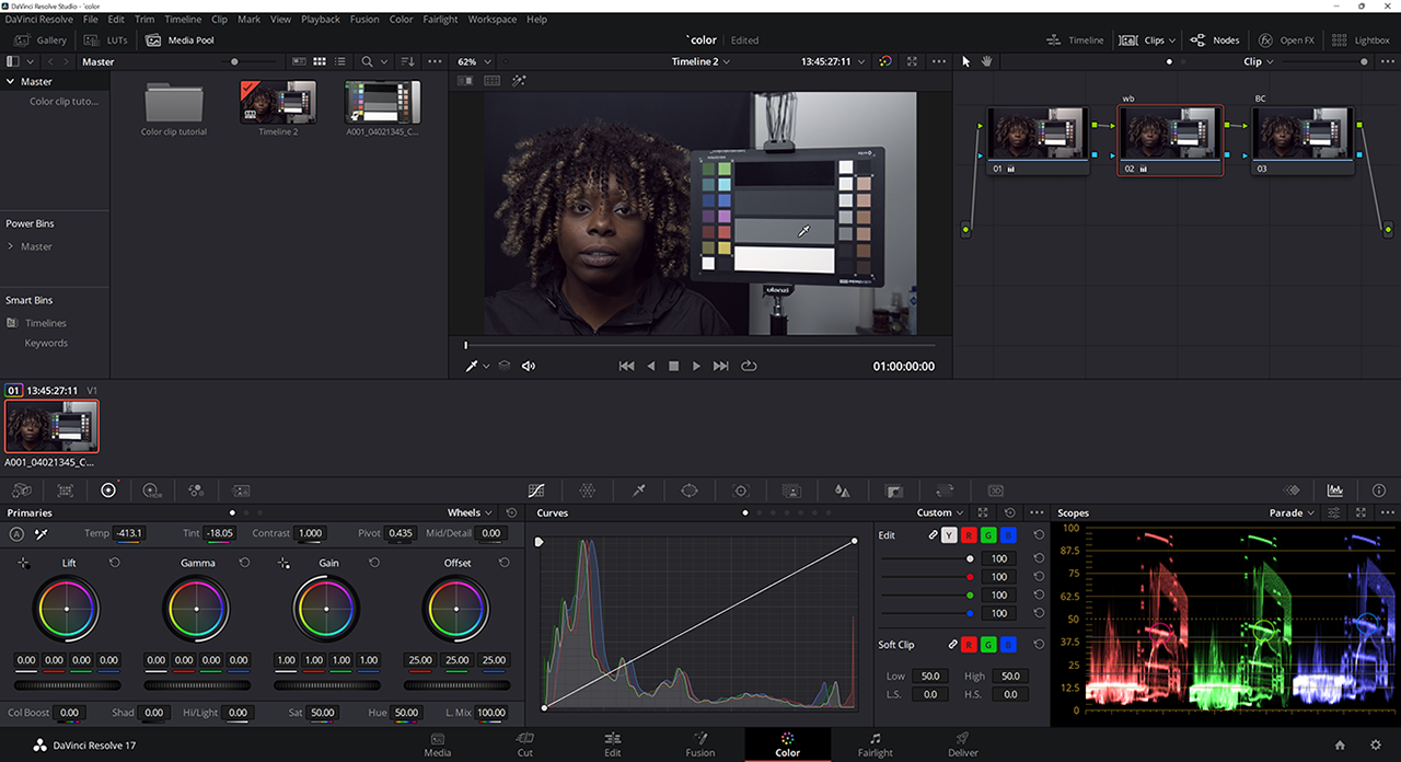 Cursus davinci resolve gevorderd